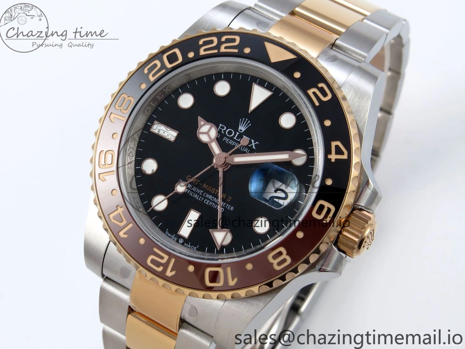 0410 StreetReady GMT-Master II 126711 CHNR Black Brown Ceramic 904L Steel EWE 1:1 Best Edition on Oyster Strap EWE3285 V 819